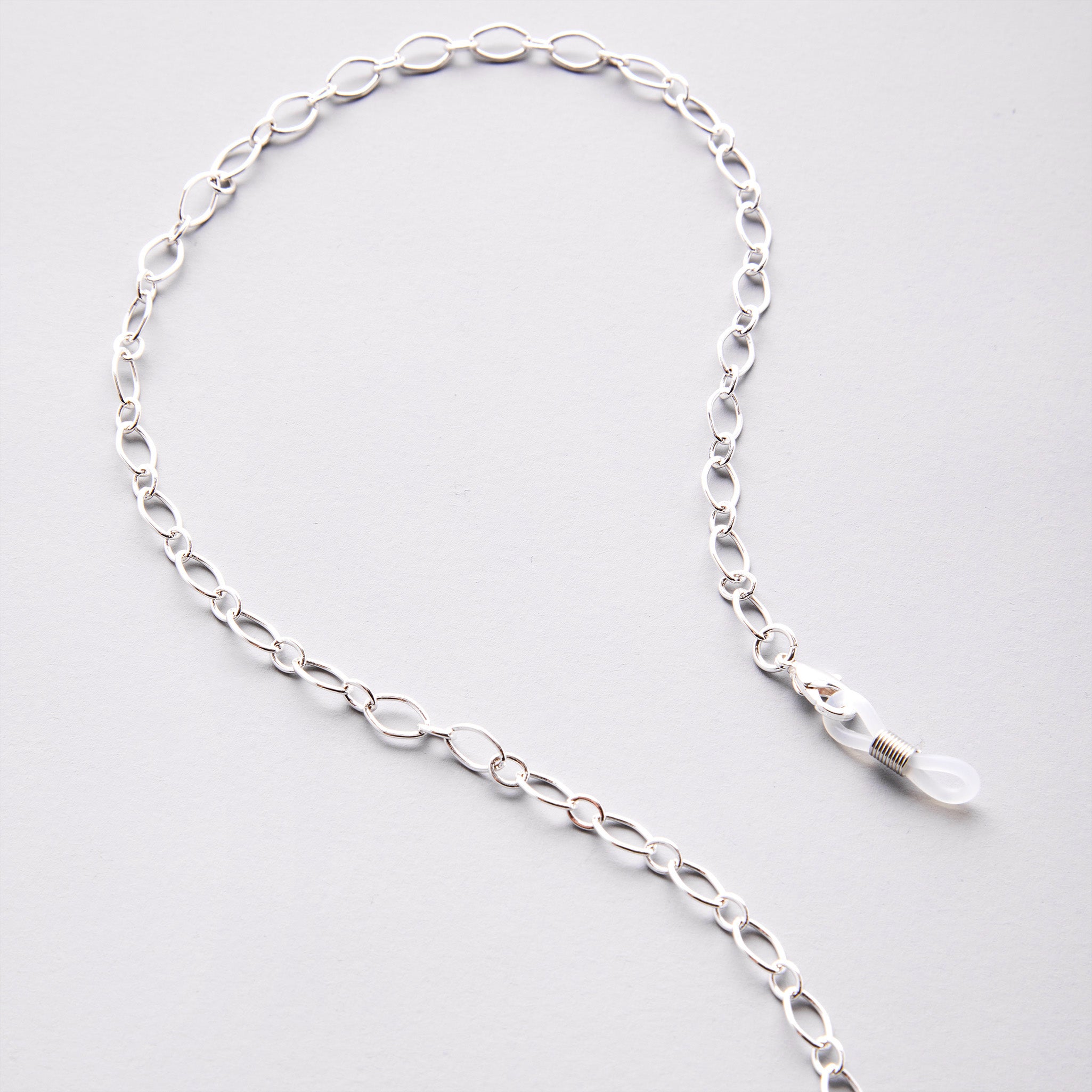 Organic Link Chain in Silver