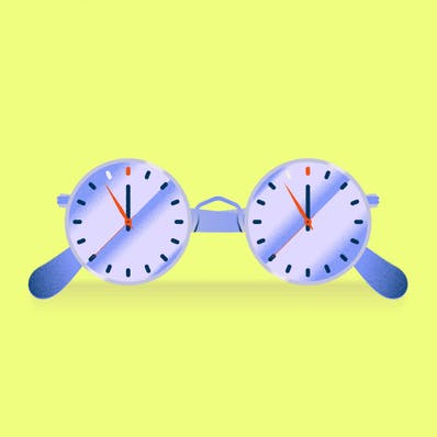 glasses with timers on lenses