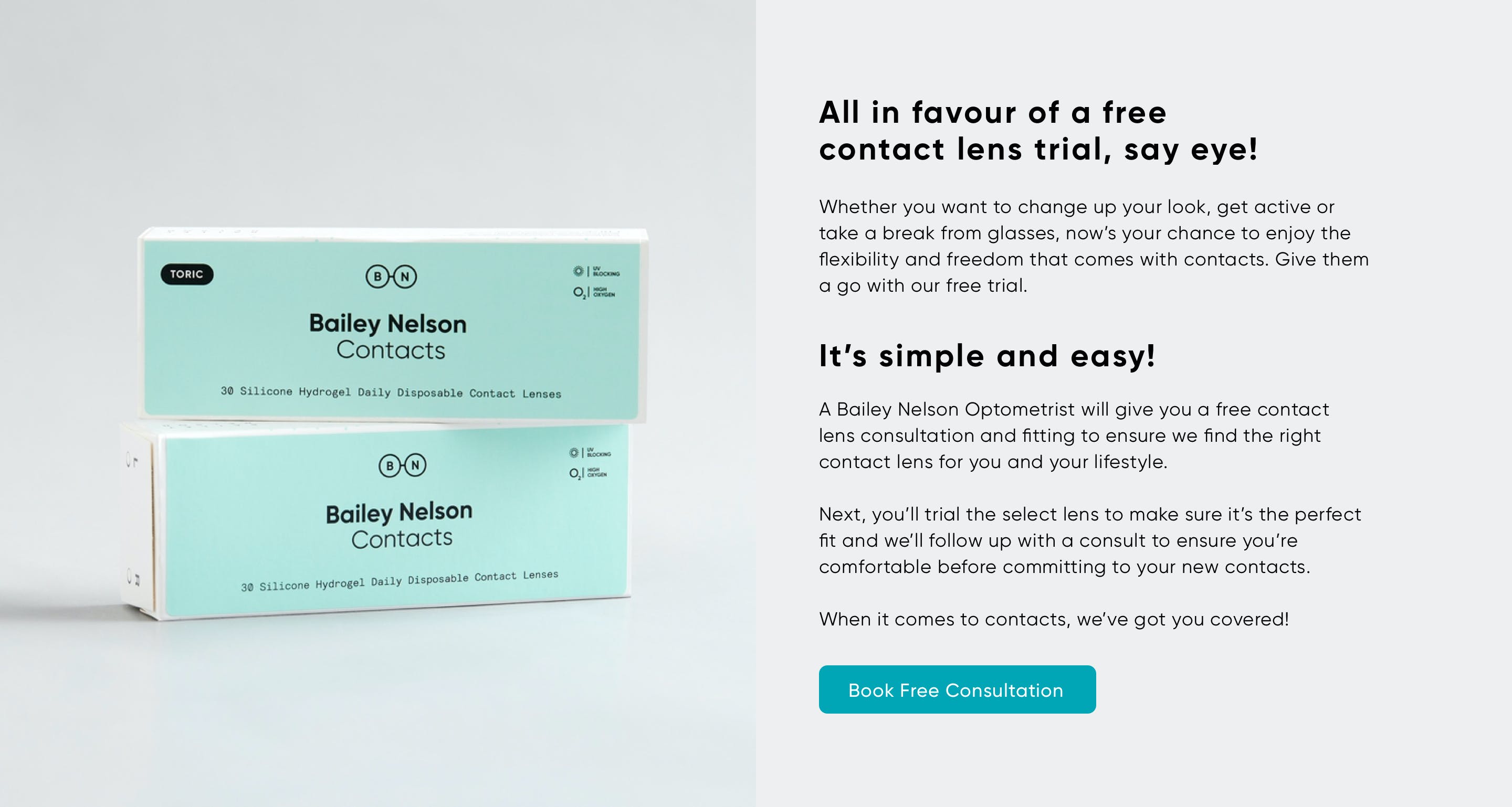 start a contact lens trial