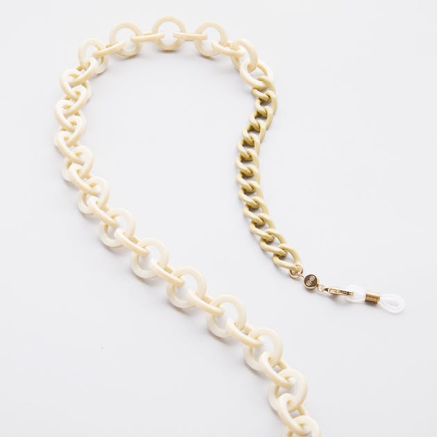 Multi Link Chain in Porcelain and Limestone